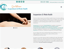 Tablet Screenshot of goldstoneacupuncture.com